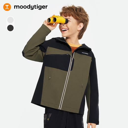 【24年秋新】moodytiger24秋新防风拒水男童户外运动风衣43110801 商品图0