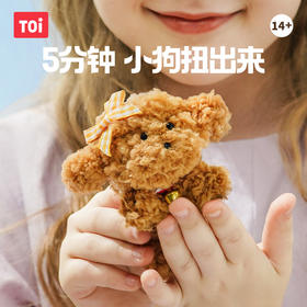 TOI图益扭扭棒花束手工diy花花小狗儿童制作材料包全套新年礼物女