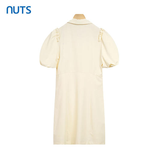 NUTS夏季新款小飞袖轻熟法式奶系温柔连衣裙女324101301 商品图1