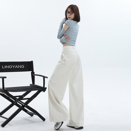 【HEY+JEANS】 宽松阔腿 牛仔裤 9893 商品图6