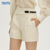 NUTS秋季新款时尚气质百搭肌理感面料休闲短裤女333072125 商品缩略图3