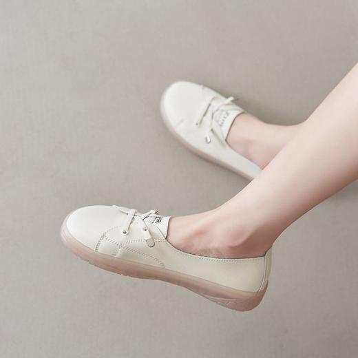 ZHR则则小白鞋果冻底厚底女鞋软底不累脚轻便单鞋一脚蹬懒人鞋女 商品图9