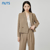 NUTS秋季新款气质通勤风宽松显瘦设计感短款西装外套女231048117B 商品缩略图3