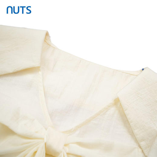 NUTS夏季新款学院风娃娃领宽松显瘦短袖衬衫女上衣429012316 商品图2