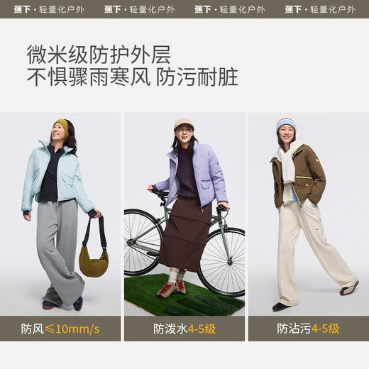 【蕉下精选】蕉下立领气绒服女CL18624外套秋冬宽松轻薄棉服保暖防风外搭棉衣 商品图4