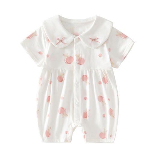 【新生儿超萌爬服】婴儿连体衣女夏季薄款纯棉女宝宝夏天无骨透气哈衣 商品图4