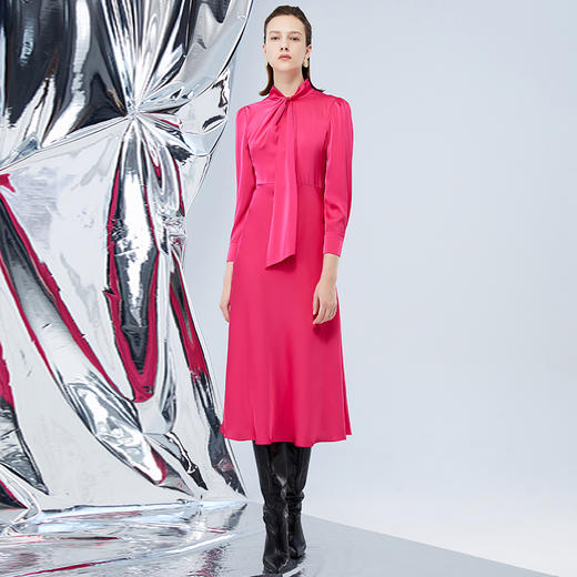 EITIE爱特爱秋季新款优雅气质洋气显瘦连衣裙女7507213 商品图1