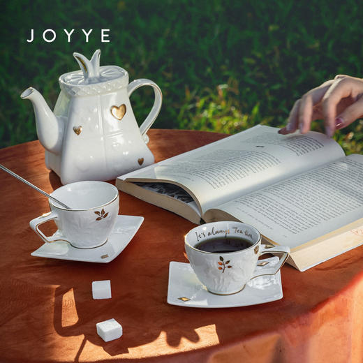 JOYYE爱丽丝-网红茶具套装家用客厅女办公室杯壶陶瓷高档轻奢礼盒 商品图0