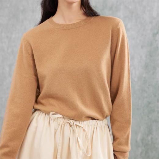 【男女同款】YANECINE 圆领可机洗羊毛打底衫 | 可水洗易打理 滑糯顺垂 舒适透气 简约时尚 商品图6