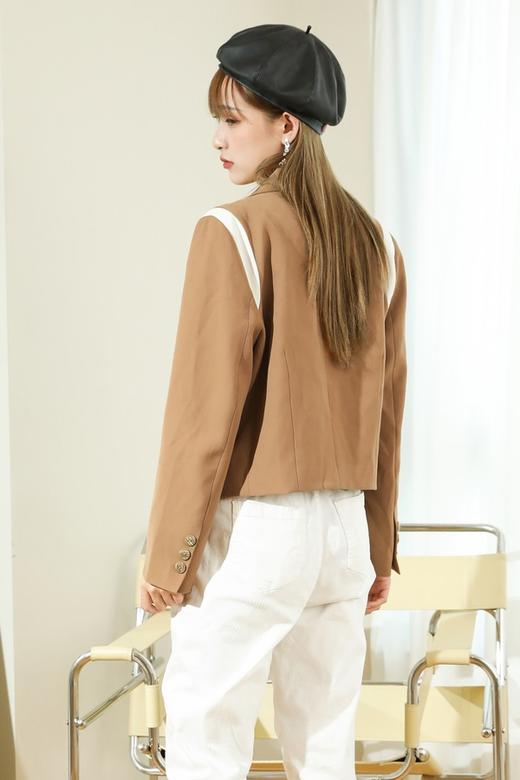 amadella 学院风拼色短款西装外套 13474 商品图3