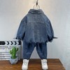 【男童春装牛仔套装】2024新款韩版男孩帅气衣服春秋儿童时髦两件套潮 商品缩略图2