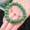 玉美人菲菲HZ#碧玉单圈手串-圆珠约12mm 商品缩略图0
