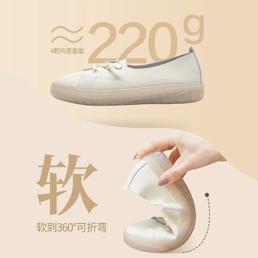 ZHR则则小白鞋果冻底厚底女鞋软底不累脚轻便单鞋一脚蹬懒人鞋女 商品图2