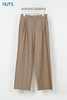 NUTS秋季新款咖色高腰通勤宽松直筒长款休闲裤西装裤女333071168 商品缩略图5