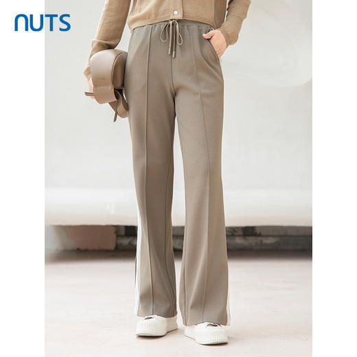 NUTS春秋款小个子垂感显瘦显高休闲阔腿裤女4340701A1 商品图0