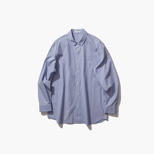 ATON GIZA STRIPE STANDARD SHIRT 埃及棉条纹长袖衬衫 商品图4