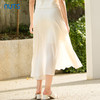 NUTS夏季新款赫本风高腰垂感百褶半身裙显瘦中长裙421061171 商品缩略图1