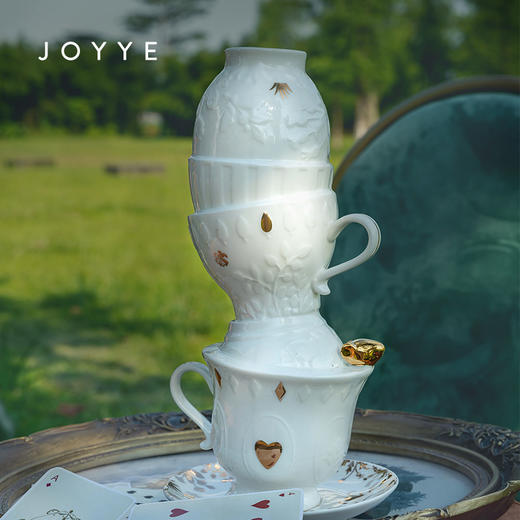 JOYYE爱丽丝-鲜花瓶陶瓷花瓶摆件客厅插花创意花器ins风 商品图1