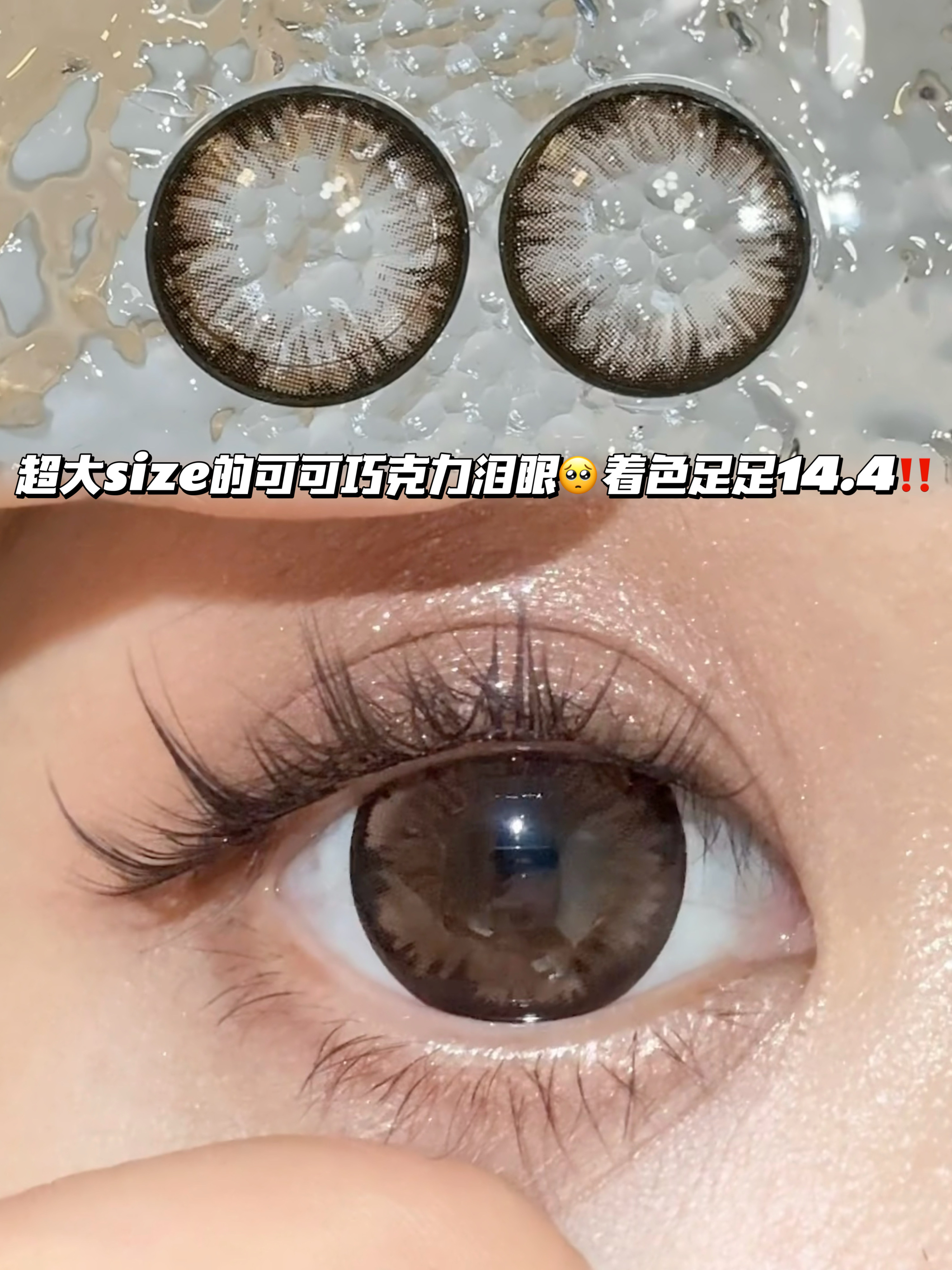 mochi 可可巧克力大雪花「含硅水凝胶」年抛型