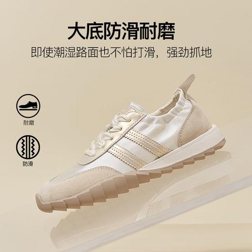 ZHR则则银色德训鞋女2024夏季新款软底老爹鞋透气防滑运动休闲鞋 商品图4