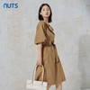 NUTS秋季新款时尚宽松显瘦衬衫款式短袖连衣裙女231101078B 商品缩略图2