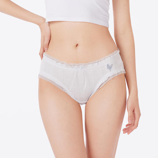 都市丽人内裤舒肤棉三角裤棉提花女士内裤LKT3F3 商品图1