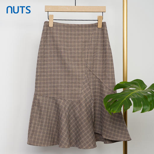 NUTS商场同款韩版千鸟格女士半身裙女141062018B 商品图0
