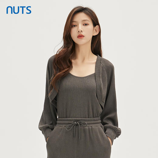 NUTS秋季新款时尚气质通勤风设计感修身显瘦短外套女332041093 商品图0