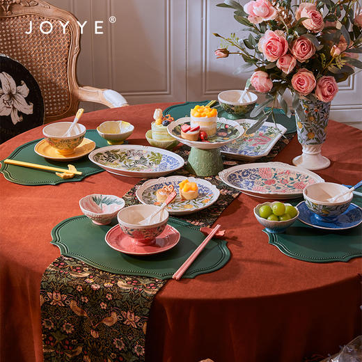 JOYYE威廉·莫里斯-欧式精致高端餐具碗盘家用套装轻奢高级感碗碟套装乔迁送礼 商品图2