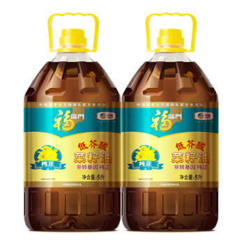 福临门压榨款 非转基因纯正菜籽油5L 食用油 明年6月到期 /粮油调味 /食用油 /菜籽油 商品图2