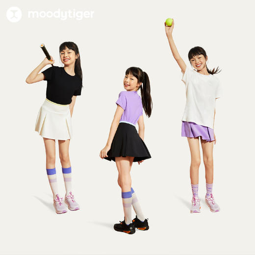 【24年秋新】moodytiger24秋新女童半身裙舒适休闲时尚运动半身裙43211801 商品图4
