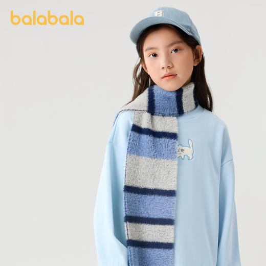 巴拉巴拉女童儿童卫衣加绒保暖秋冬中大童刺绣内搭上衣甜美卡通潮 商品图2