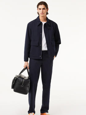 小鱼 2024秋季男装 时尚潮流休闲百搭翻领拉链夹克外套 Z-11909