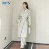 NUTS高级感流行通勤简约风长款风衣外套女2023秋季新款4340406A1 商品缩略图1