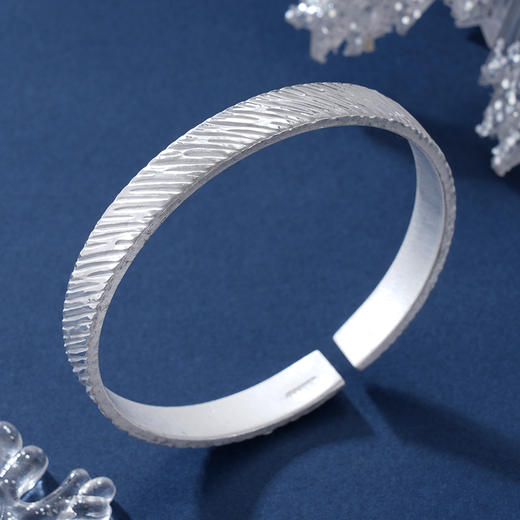 子佩集S999银【孜孜不倦】手镯【JLSZ012】纯银手镯2408 商品图1