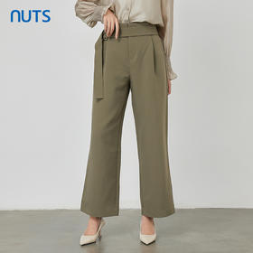NUTS春秋季新款时尚气质通勤风宽松显瘦百搭休闲西装长裤231073008B