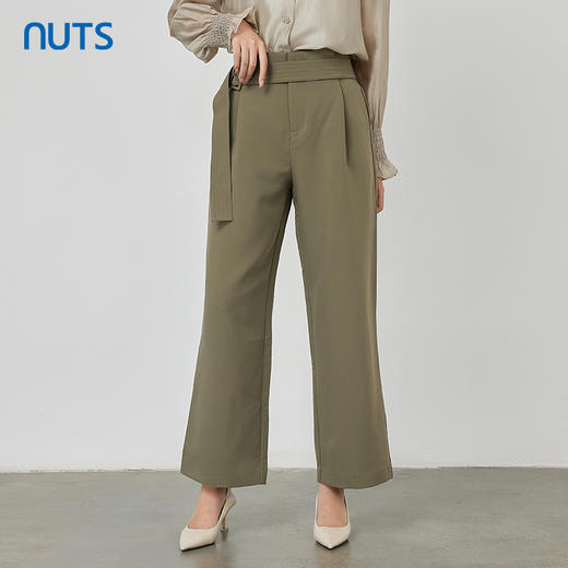 NUTS春秋季新款时尚气质通勤风宽松显瘦百搭休闲西装长裤231073008B 商品图0