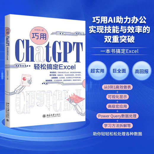 巧用ChatGPT轻松搞定Excel 段雪莹 著 北京大学出版社 商品图1