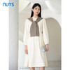 NUTS2023秋季新款气质宽松显瘦长袖连衣裙女 赠送披肩4391012A1 商品缩略图0