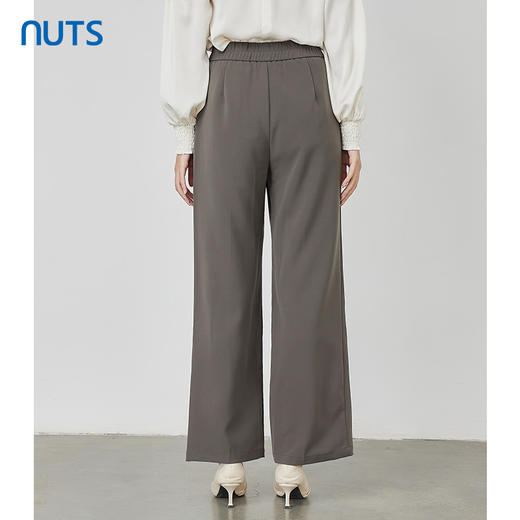 NUTS秋季新款时尚气质通勤风宽松阔腿显瘦休闲长裤女231073215 商品图4