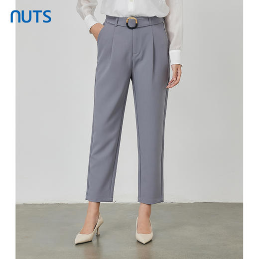 NUTS秋季新款时尚气质通勤风宽松显瘦阔腿休闲长裤女231073194 商品图3
