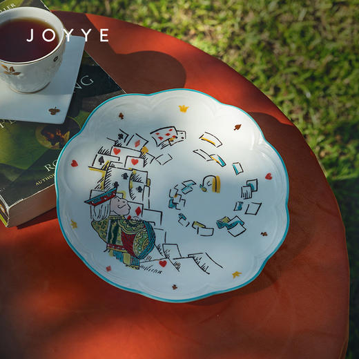 JOYYE爱丽丝-欧式新骨瓷餐具套装艺术盘子家用菜盘高级感ins风釉下手绘 商品图1