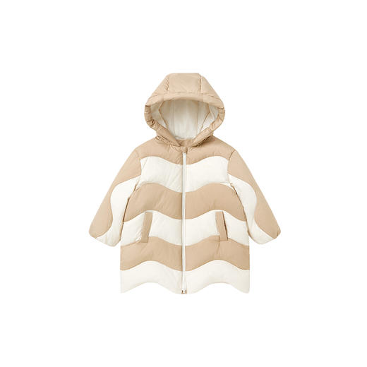 【商场同款】英氏儿童外套女童冬季保暖羽绒服连帽中大童新款超韧绒 商品图4