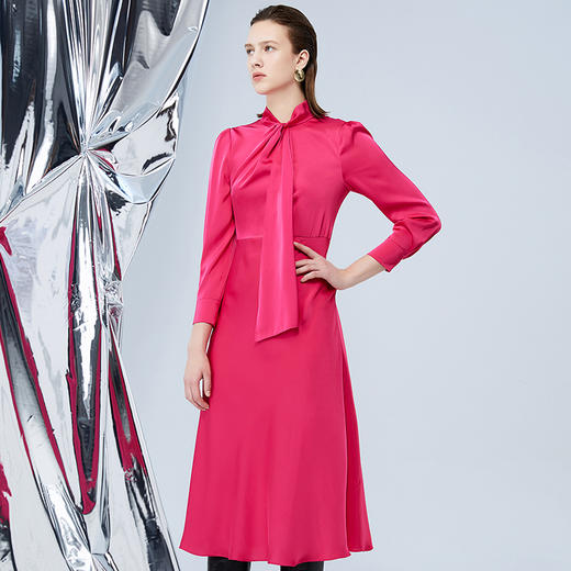 EITIE爱特爱秋季新款优雅气质洋气显瘦连衣裙女7507213 商品图2