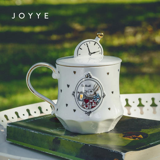 JOYYE爱丽丝-马克杯礼盒女陶瓷兔子水杯带盖咖啡杯子创意生日礼物 商品图2
