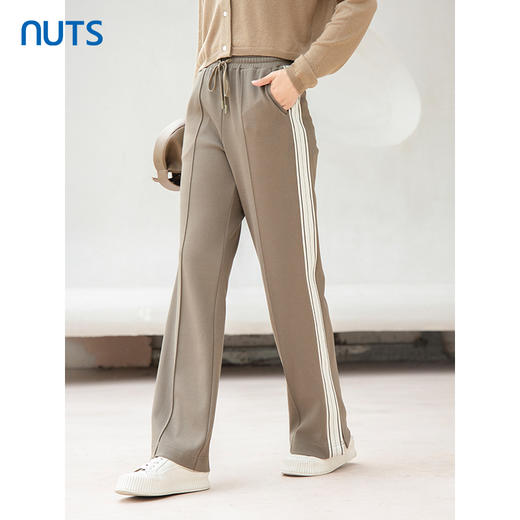 NUTS春秋款小个子垂感显瘦显高休闲阔腿裤女4340701A1 商品图3