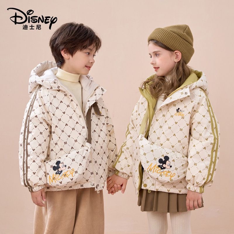【送同款挎包】迪士尼儿童羽绒服双面可穿童装外套2230