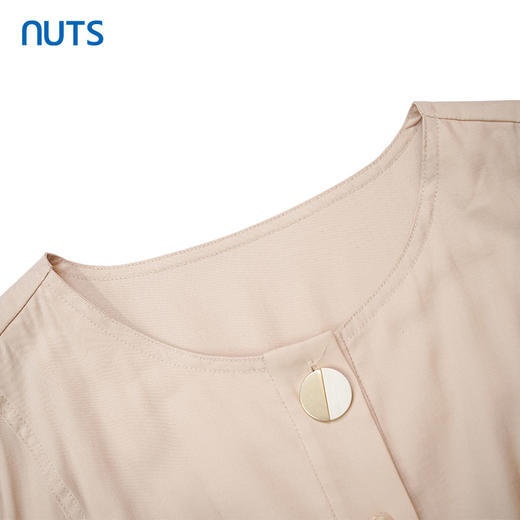 NUTS夏季新款时尚气质收腰显瘦短袖连衣裙221102316 商品图2