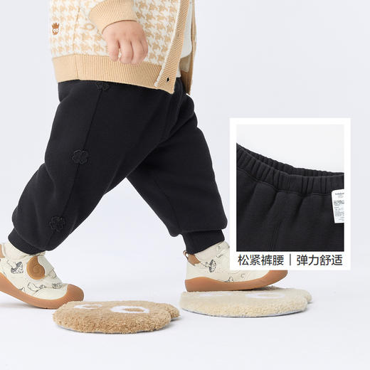 巴拉巴拉宝宝裤子女童长裤卫裤冬装运动裤休闲裤舒适保暖精致甜美 商品图3