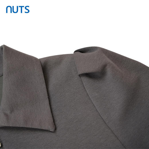 NUTS夏季时尚休闲翻领拉链短袖纯色连衣裙428103488 商品图3